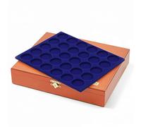 SAFE 5896 Vitrines en bois premium pour 90 pièces de 10 euros / 20 euros | Format: 255 x 210 x 40 mm | Vitrine pour pour votre collection