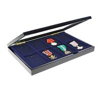 Militaria-Vitrine-Schwarze-Klavierlack-Optik-SAFE-5926-8-Fächer-Für-Orden