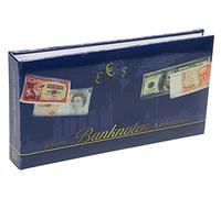 SAFE 6009 Album de billets avec 24 pochettes sans plastifiant pour jusqu'à 48 billets 100 x 180 mm | Format: 115 x 220 x 25 mm | Convient également pour les grandes cartes postales et les lettres