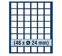 Safe 6324 SP Bleu pièce de monnaie Coque/Nova Plateau Compact pour 48 pièces de monnaie dans les espaces carrés jusqu'à 24 mm = 2,4 cm de diamètre