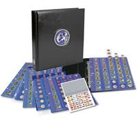 Safe 7340 Album de Collection de pièces d'euros de Tout Pays avec Feuilles et Pages pré-imprimées en Couleur pour 30 Ensembles