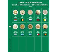 SAFE 7341-22 Feuille numismatique avec préimpression pour 2 Euro 2018