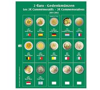 Safe 7341-9 Pages numismatiques Premium 7393 pour pièces de 2 Euros, pièces commémoratives 2012