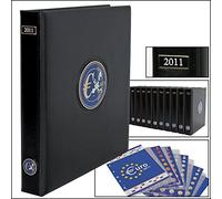 SAFE 7430 Album numismatique Premium "Séries Euro" Année 2011 | avec 5 feuilles numismatique | 235 x 265 x 45 mm