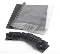 SAFE 770 pièces - N - Feuille complémentaire/étui pour pièces + 12 cadres noirs 760 pièces - N - Album pour pièces de monnaie avec mécanisme à 11 anneaux