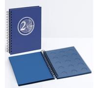 SAFE 7799 TOPset Album de collection de 2 euros Reliure spirale avec 4 feuilles - Album de collection de pièces