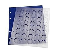 SAFE 7858 Feuille TOPset - pour séries 5 Euros sans Capsules - avec intercalaire Bleu - Perforation 4 Anneaux 40-80-40 mm