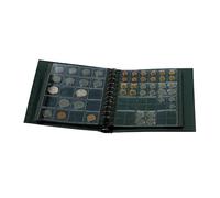 SAFE 864 Album Coin-Combi avec 4 Feuilles & étui - pour 110 pièces de différents diamètres - Mécanisme 11 Anneaux - Format 240×275×45 mm
