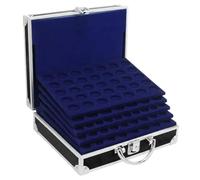 Safe 9816 Malette numismatique Noir avec 6 Plateaux pour 210 pièces de 2 Euro- Collector Pieces 2 Euros, pièces commémoratives et Bien Plus