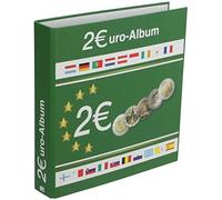 SAFE Album de collection 8557 pour pièces de 2 € - 4 anneaux, sans feuilles - À personnaliser - Format env. 225 × 240 × 45 mm
