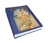 SAFE Album timbres 60 pages à fond blanc avec 10 bandes cristal - classeur timbres collection motifs nostalgiques - pour votre collection