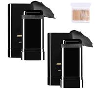 Safe And Convenient Comb Hair Dye,2 In 1 Portable Comb Hairs Dyes Applicator,Waterproof And Sweat-Proof Hair Dye Comb For Gray Hair Coverage,Long-Lasting,For Women & Men (Black x2, size)