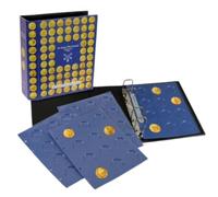 SAFE 7801 Album pour médailles souvenirs - Monnaie de Paris 4 recharges pour 48 médailles + kit d'autocollants 250 x 230 x 80 mm