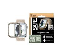 SAFE. by - Pare-chocs pour montre intelligente - 42mm - polycarbonate - or scintillant - pour Apple Watch Series 10 (GPS + Cellular) (42 mm), Series