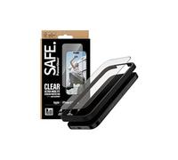 SAFE. by PanzerGlass - Protection d'écran pour téléphone portable - avec cadre noir, ajustement ultra-large, avec EasyAligner - verre - couleur de