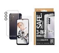 PanzerGlass SAFE. by Pack 3-en-1 pour Samsung Galaxy A25 5G - Protection Ultime contre les Chutes, Chocs et Rayures