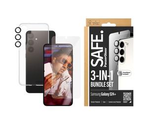 SAFE by PanzerGlass SAFE by PanzerGlass Pack 3-en-1 Safe Coque + protection d'écran + protection de caméra Samsung Galaxy S24 Plus Transparent Transparent