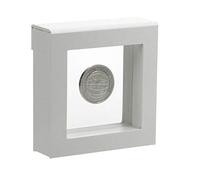 Safe Cadre Flottant 3D Noir pour Objets, 100 × 100 mm | Membrane en silicone maintenant le souvenir entre deux faces, pour un effet suspendu visible à 360°.