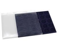 SAFE Feuille 7864 pour 30 Capsules de Champagne - Feuille complémentaire avec Pochette - pour Album Compact 7865 - Plateau en Velours avec encoches