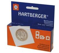 SAFE Hartberger 25 Cadres à pièces 375 mm - Autocollants - Coinholders 50 × 50 mm - pour pièces Ø 375 mm - Lot de 25 - Archivage et présentation