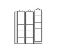 SAFE Lot de 5 pochettes pour pièces de monnaie 7391-5 - Feuilles supplémentaires pour pièces jusqu'à 44 mm - Idéal pour 10-20 euros, 10 DM 10-20 Mark DDR US Dollar Silver Eagle