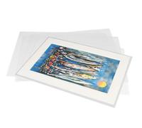 SAFE Lot de 5 pochettes rigides pour cartes postales et affiches A1 0,3 mm | Sans plastifiant | Soudées sur 3 côtés | Avec film de protection (5)