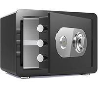 Safe Mechanical Lock Fireproof Waterproof Anti-Theft Household Steel Storage Box Lockers Heirlooms and Documents for Home Office Cash Us,30x38x30cm