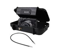 SAFE PORTABLE - Boîte De Verrouillage Du Numéro De 16 Cm Avec Chaîne | Boîte De Sécurité ABS Étanche Pour Les Objets De Valeur | Small Trip Safe Box | Mot De Passe À 4 Chiffres Pour Les Voyages De Spo