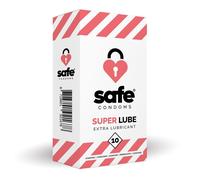 SAFE - Préservatifs avec lubrifiant supplémentaire - Superlube - 10 pièces