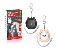 Safe Sound Lot de 2 alarmes personnelles de 130 dB avec alarme de sécurité d'urgence avec lumière LED, sirène d'autodéfense - Alarme de sécurité pour femmes, hommes, enfants, personnes âgées