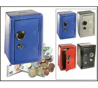 Tirelire de style coffre-fort en acier, idéale pour Noël ou un anniversaire, avec serrure à combinaison