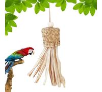 Safe to Use: Made of Natural Palm Leaves Material, This Parrot Chewing to
