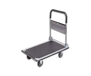 Safe Tool WONDAY Chariot Pliable Gris Noir capacité 150 kg, Porte Outils - Dimensions déplié L73 x H83 x P47 cm