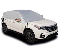 Safe View Demi-Housse de Voiture imperméable à l'eau Toutes Les Saisons, Coupe-Vent, Pare-Brise, Neige, Glace, Hiver, été pour berline SUV SUV YL(185"-197") YK-LBCY-52