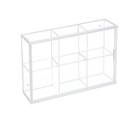Safe Vitrine en Acrylique, 6 Cases pour Miniatures | Présentoir pour miniatures transparent avec porte coulissante, à poser ou à suspendre.