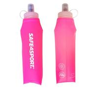 SAFE4SPORT Soft Flask 750 ML Rose - Bouteille d'eau Pliable - Bouteille d'eau en TPU Souple - Bouteille de Sport Souple