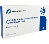 Safecare BIO-TECH COVID-19 & Influenza A+B Antigen Combo Rapid Test | CE 2934 | 5 pièces
