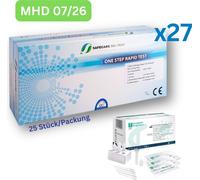 SAFECARE One Step COVID-19 Kit de test rapide de l'antigène (3in1)| Autotest amateur 1000 pièces DLC 07/26 | 40 paquets de 25 pièces | ID : 2099 | Tests parahealth GRATUITS (5 pièces, DLC 12/25)
