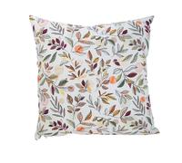 SAFECO-Coussin Adagio Lilas coloris blanc en coton - 45 x 45 cm