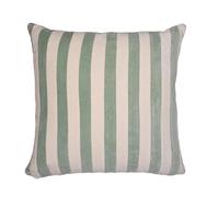 SAFECO-Coussin décoratif carré Marcel Lichen coloris bleu en coton - 45 x 45 cm
