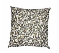 SAFECO-Coussin décoratif carré Perceneige coloris vert en coton - 45 x 45 cm