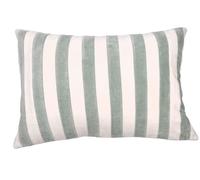 SAFECO-Coussin décoratif rectangulaire Marcel Lichen coloris bleu en coton - 35 x 50 cm