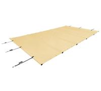 SafeDeluxe Bâche de Piscine, Couverture de poteaux, Couverture de sécurité en bâche de Camion sans poteaux (4,5m x 6,5m, Beige RAL1014)