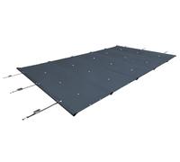 SafeDeluxe Bâche de Piscine, Couverture de poteaux, Couverture de sécurité en bâche de Camion sans poteaux (4m x 6m, Anthracite RAL7016)