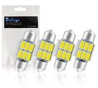 Safego 4x C5w led 31mm 5630 SMD 6 LED Ampoule Lampe Dôme Festoon C5w Led anti erreur DC 12V Blanc Voiture