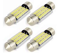 Safego 4x C5W LED 36mm 3014 27SMD Ampoule C5W LED Lampe Dôme Festoon LED DC 12V Blanc Voiture