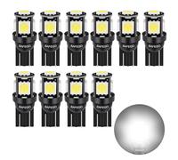 Safego Ampoules W5W LED de Voiture Lampe T10 501 194 168 5 SMD 5050 LED Lampe de Remplacement à Inversion pour Lumière Dôme Côté Carte Feux de Plaque Immatriculation 12V