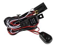 Safego Faisceau Electrique avec Relais et Interrupteur, Faisceau de Câblage à Barres Lumineuses LED Faisceau de Fil 12V 40A 16AWG, Faisceau Barre LED, pour Rampe Barre Phare Projecteur de Travail LED