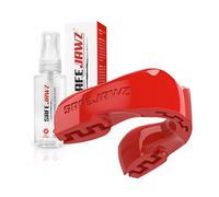 SAFEJAWZ Sport Protège-Dent et Spray désinfectant Paquet Protection intégrale pour Tous Les Sports, notamment Le Rugby, MMA, Hockey, Judo, Karate, Les Arts Martiaux et la Boxe