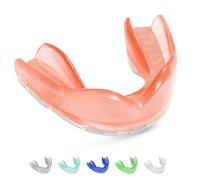 SafeJawz Sport Protège-dents Éléments FEU, Protection intégrale pour Tous Les Sports, notamment Le Rugby, MMA, Hockey, Judo, Karate, Les Arts Martiaux et la Boxe (ROUGE)